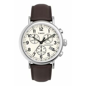 Hodinky Timex Tw2v27600 Standard hnědá barva