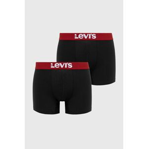 Boxerky Levi's pánské, černá barva