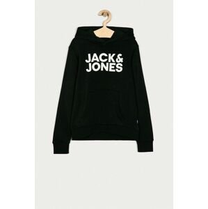 Mikina Jack & Jones černá barva, s potiskem