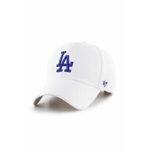 Čepice 47brand MLB Los Angeles Dodgers bílá barva, s aplikací