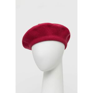 Vlněný baret Kangol růžová barva, vlněný