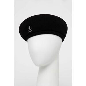 Baret Kangol černá barva, vlněný, K3107ST.BK001-BK001