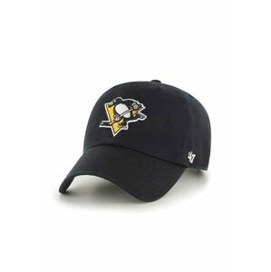 Kšiltovka 47brand NHL Pittsburgh Penguins černá barva, s aplikací