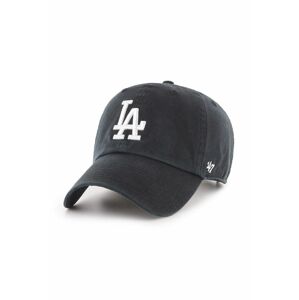 Kšiltovka 47brand MLB Los Angeles Dodgers černá barva, s aplikací, B-RGW12GWS-BKJ