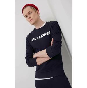 Bavlněná tepláková souprava Jack & Jones pánský, tmavomodrá barva