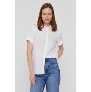 Košile Marc O'Polo dámská, bílá barva, regular, s klasickým límcem
