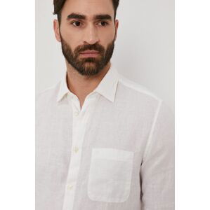 Košile Marc O'Polo pánská, bílá barva, regular, s klasickým límcem