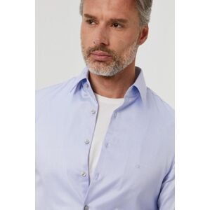 Bavlněné tričko Calvin Klein pánské, slim, s klasickým límcem