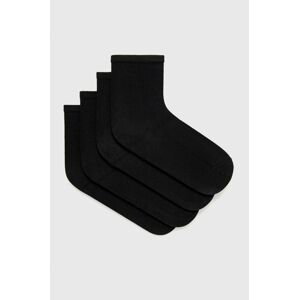 Ponožky Pieces dámské, černá barva