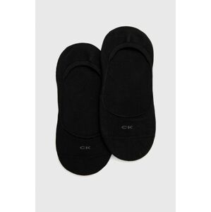 Ponožky Calvin Klein (2-pack) dámské, černá barva