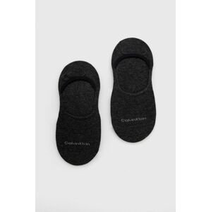 Ponožky Calvin Klein ( 2-pak) dámské, šedá barva