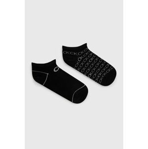 Ponožky Calvin Klein (2-pack) dámské, černá barva