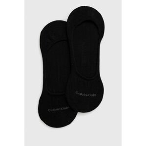 Ponožky Calvin Klein (2-pak) pánské, černá barva