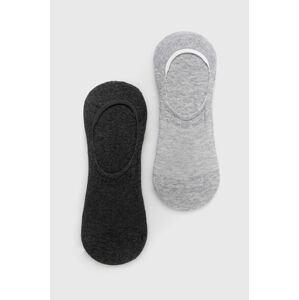 Ponožky Calvin Klein (2-pack) pánské, šedá barva