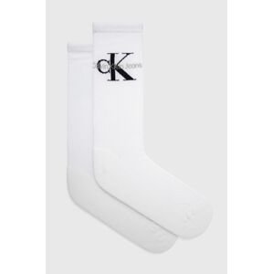 Ponožky Calvin Klein Jeans pánské, bílá barva