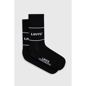 Ponožky Levi's černá barva, 37157.0666-black