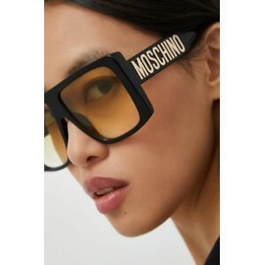 Sluneční brýle Moschino dámské, černá barva