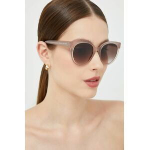 Sluneční brýle Tommy Hilfiger dámské, béžová barva