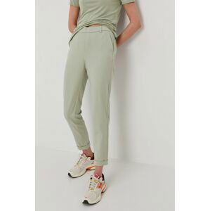 Kalhoty Vero Moda dámské, zelená barva,