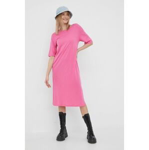 Šaty Noisy May fialová barva, mini, oversize