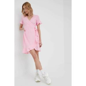Šaty Vero Moda růžová barva, mini