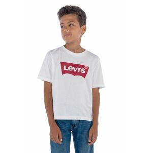 Dětské tričko Levi's bílá barva, s potiskem