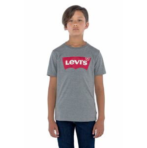 Dětské tričko Levi's šedá barva, s potiskem