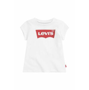 Dětské tričko Levi's bílá barva