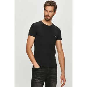 Tričko Armani Exchange 2-pack černá barva