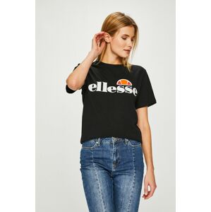 Bavlněné tričko Ellesse Albany Tee černá barva, SGS03237