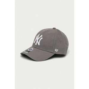 Kšiltovka 47brand MLB New York Yankees šedá barva, s aplikací, B-MVPSP17WBP-DY