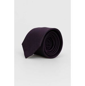 Kravata Calvin Klein fialová barva