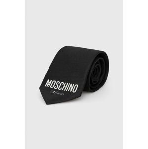 Kravata Moschino černá barva