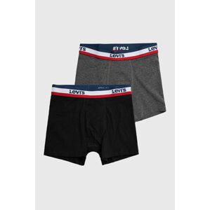 Dětské boxerky Levi's černá barva