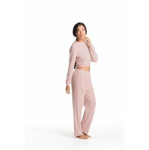 Pyžamové kalhoty Dorina dámské, růžová barva
