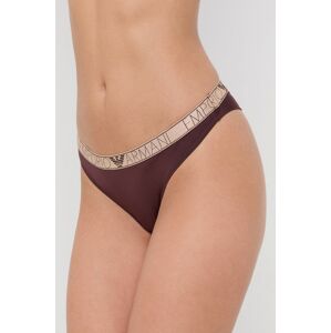 Tanga Emporio Armani Underwear vínová barva