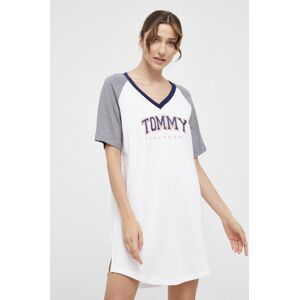 Noční košile Tommy Hilfiger dámská, šedá barva, bavlněná