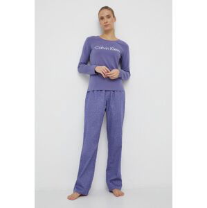 Pyžamo Calvin Klein Underwear dámské, fialová barva