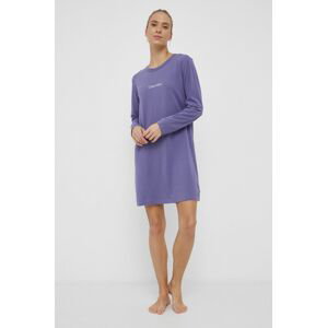Noční košilka Calvin Klein Underwear dámská, fialová barva