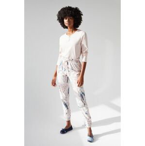 Pyžamové kalhoty Women'secret dámské, bílá barva, bavlněné
