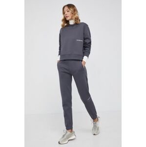 Mikina Calvin Klein Jeans dámská, šedá barva, s aplikací