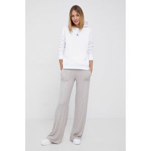 Mikina Calvin Klein Jeans dámská, bílá barva, s potiskem
