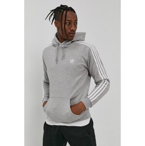 Mikina adidas Originals H06675 pánská, šedá barva, hladká