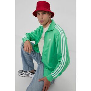 Mikina adidas Originals pánská, zelená barva, s aplikací