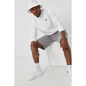 Mikina adidas Originals pánská, bílá barva, s potiskem, H34644-WHITE