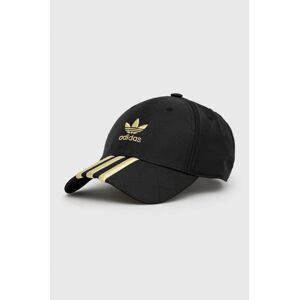 Čepice adidas Originals černá barva, s aplikací