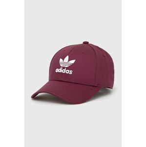 Čepice adidas Originals fialová barva, s aplikací