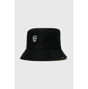Oboustranný klobouk Vans černá barva, bavlněný