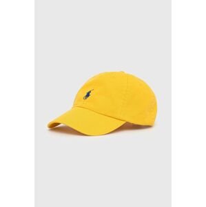 Čepice Polo Ralph Lauren žlutá barva, hladká