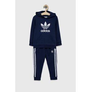 Dětská tepláková souprava adidas Originals tmavomodrá barva